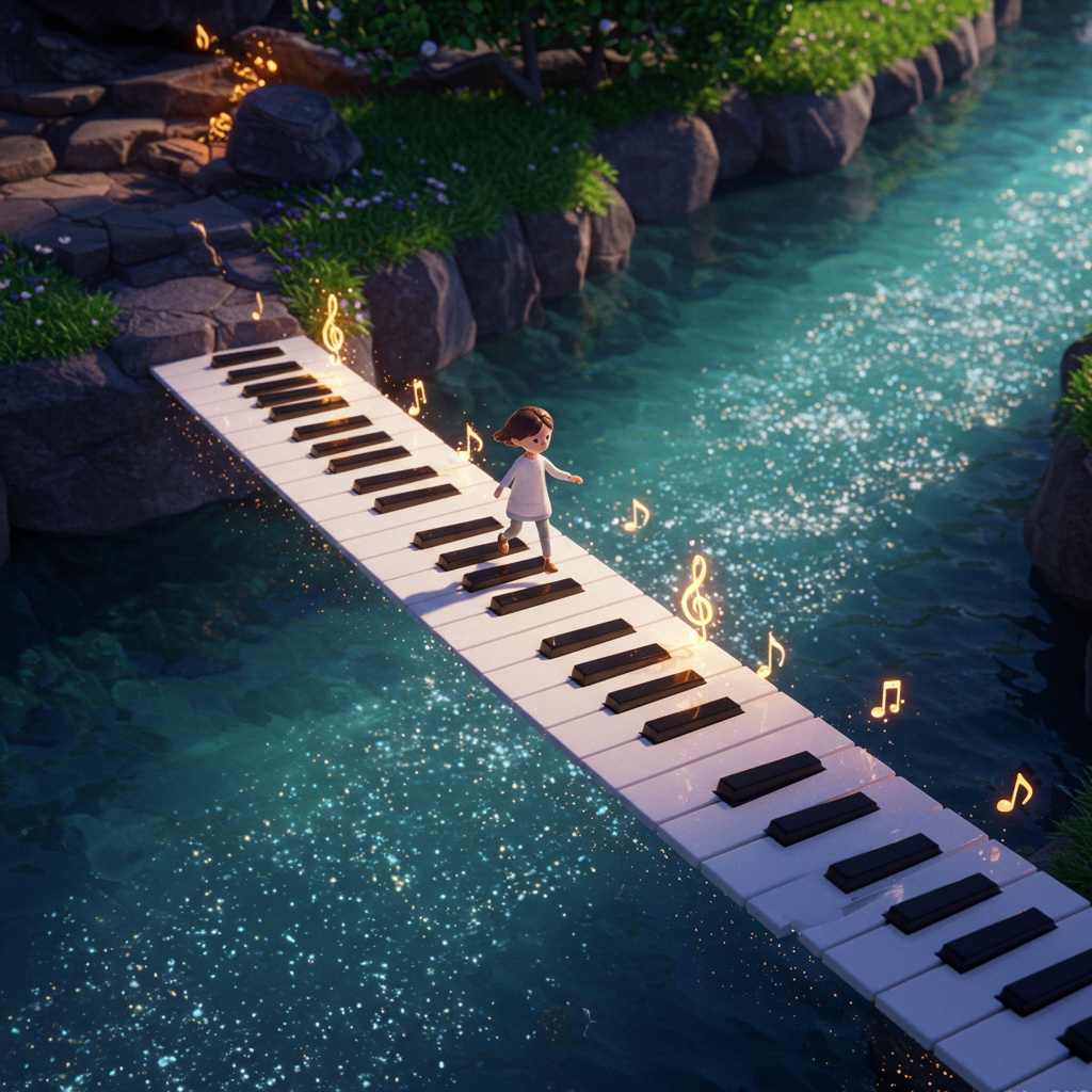 Kindergeschichte über musikalische Harmonie: Ein farbenreiches Abenteuer der Zusammenarbeit.